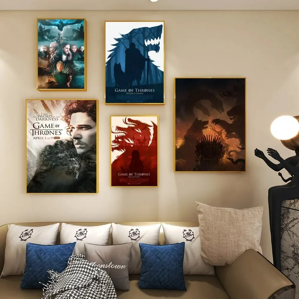 Современный стиль тема ТВ-игр печать на холсте без рамы