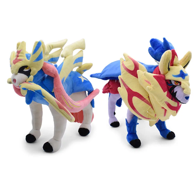 

30cm Pokemon Sword Zacian Shield Zamazenta Stuffed Plush Dolls Zacian Figure Plushie Doll Toy Kids Christmas Gift