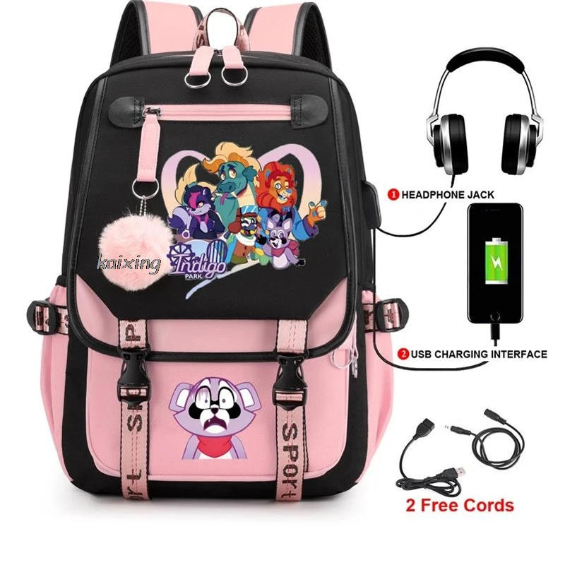 Рюкзак Парк индиго для девочек и мальчиков-подростков повседневные школьные