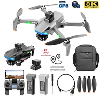 s135 8k gps drone with dual camera professional hd 5g gimbal remote control 3 axis obstacle avoidance aircraft real time image