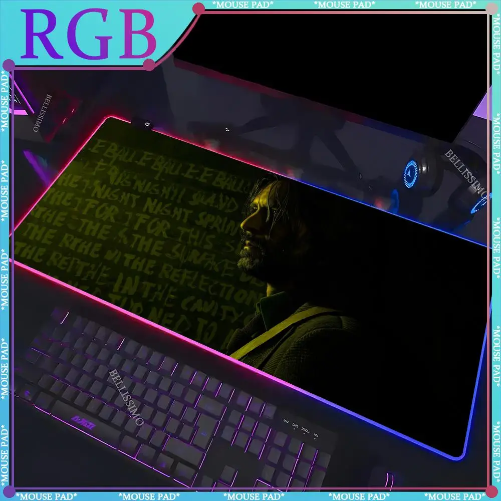 RGB аниме A_Alan W_Wake аксессуары для игрового стола светодиодный игровой резиновый