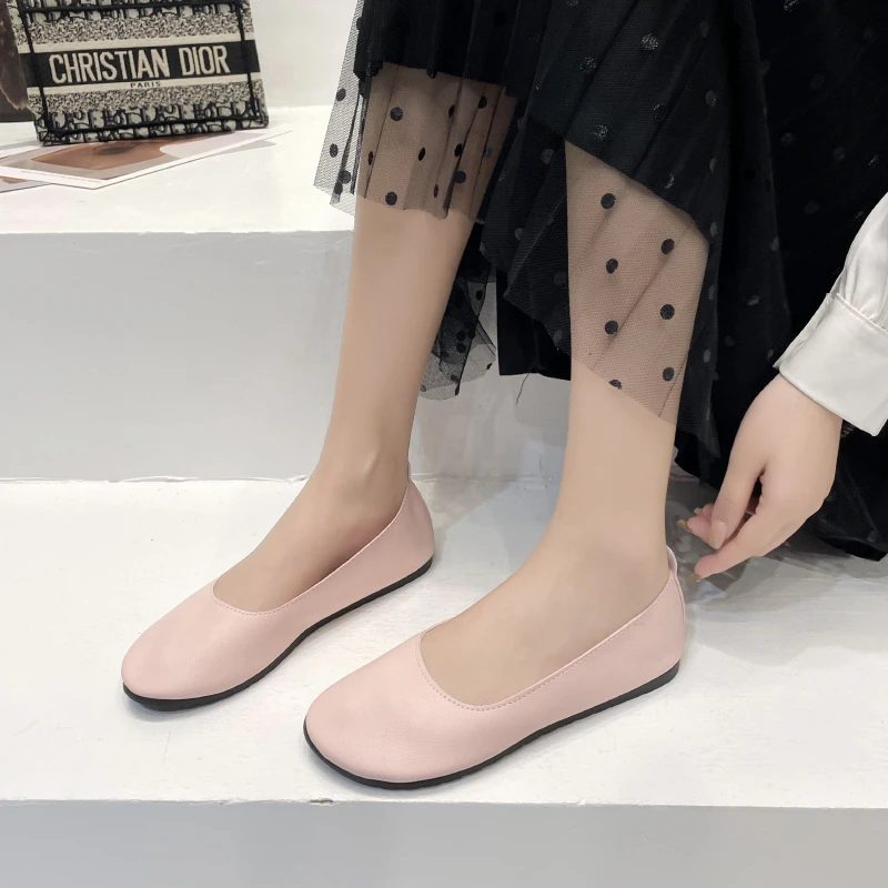 

2022 New Spring Granny Shoes Chunky Women Pumps Go with Beanies Women's Loafers Women's Flat Comfort Shoes