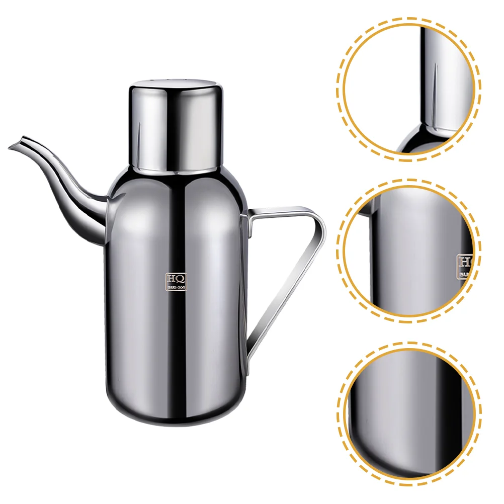 

Oil Bottle Dispenser Vinegar Olive Container Pitcher Cruet Pourer Sauce Pot Decanter Metal Dressing Drizzler Storage Dispensing