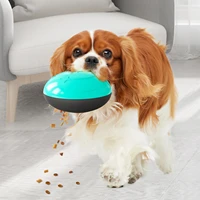 pet dog cat feeder automatic toy slow food feeder dog bowl push leaking slow food for feeding dog cat training puzzle toys