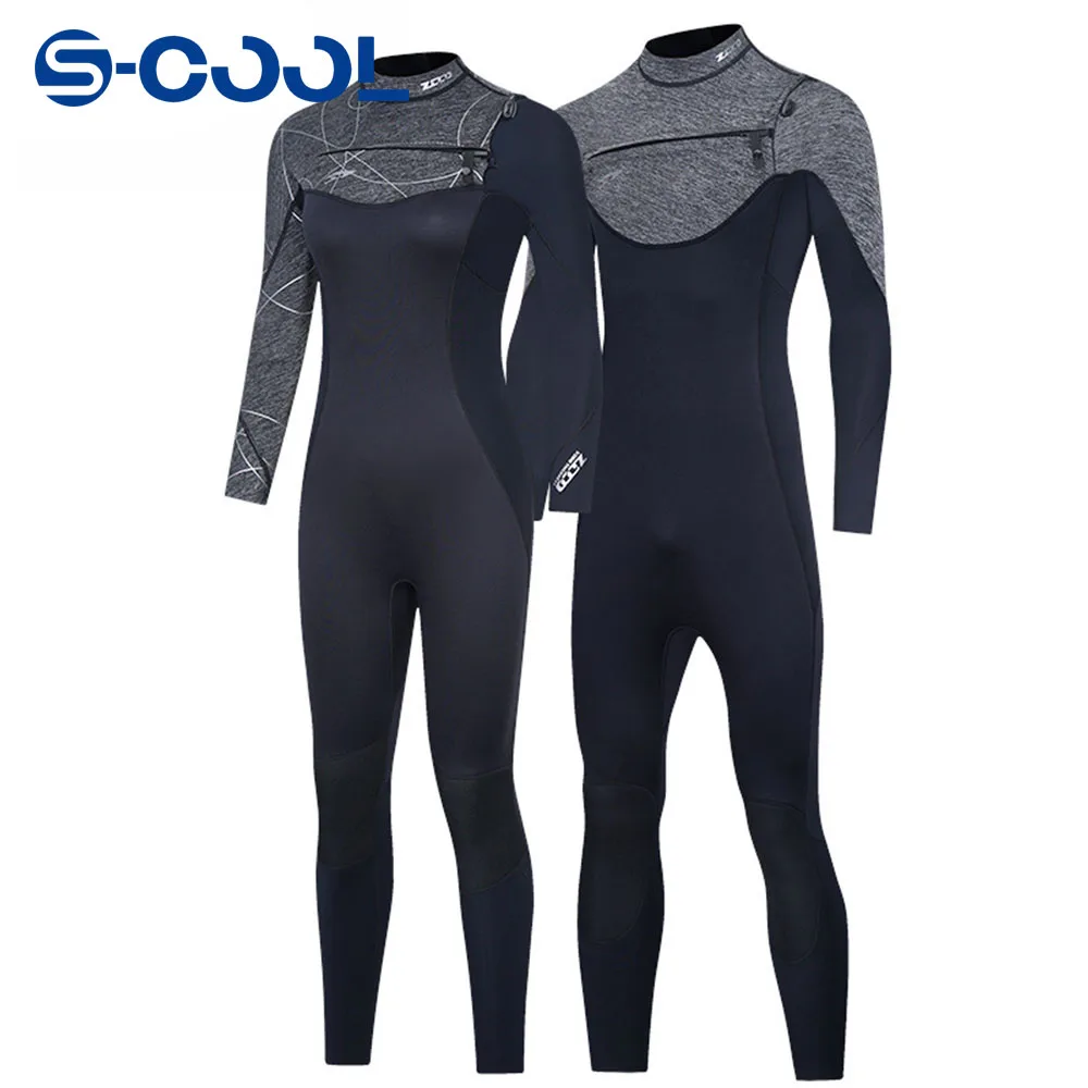 

3MM Neoprene Wetsuit Men Women Surf Scuba Diving Suit Equipment Underwater Fishing Spearfishing Kitesurf Swimwear Wet Suit
