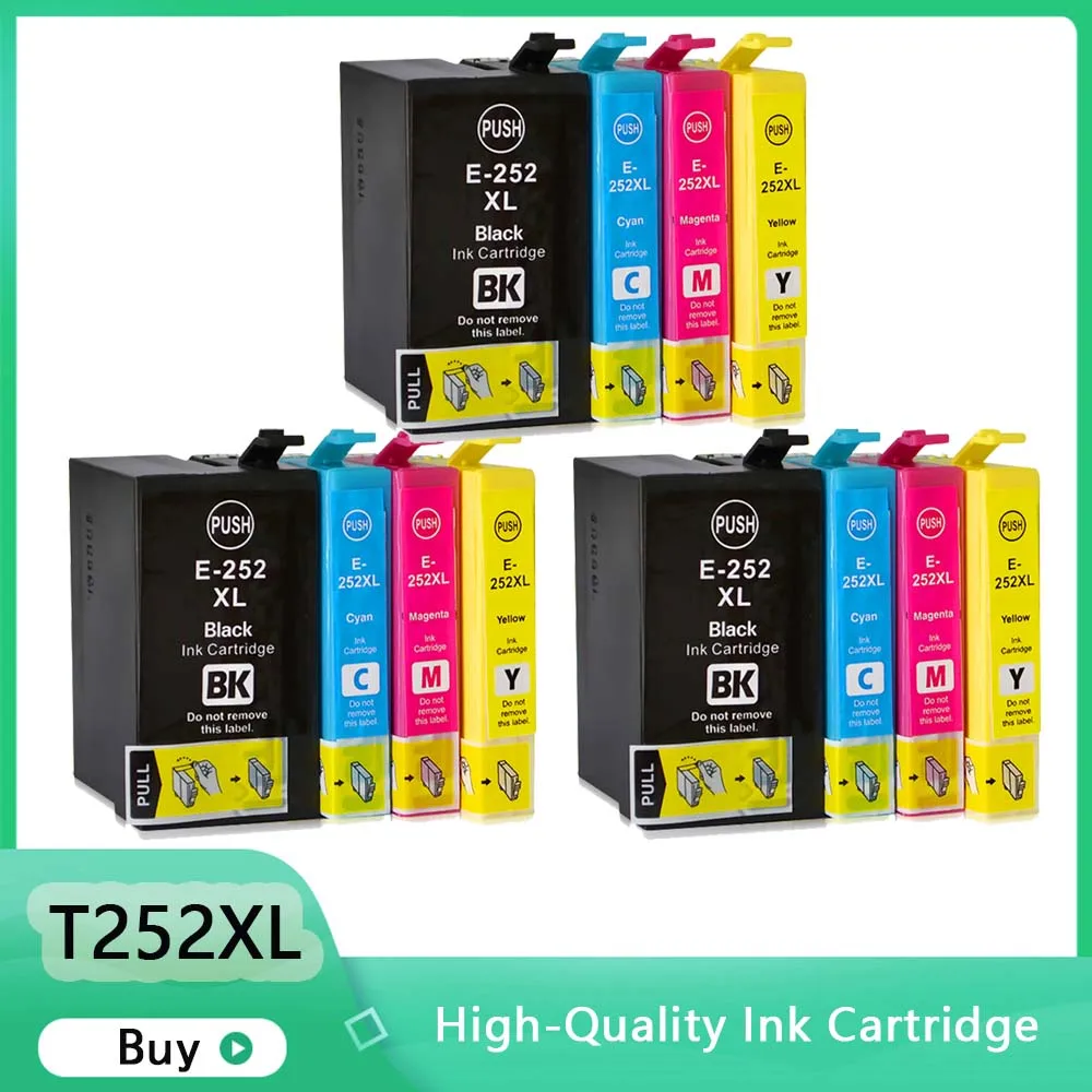 

Совместимый картридж с чернилами T252XL, 252XL, замена для Epson T252, T2521, технические характеристики 7210, 3620, 3640, 7610, 7620, 7710, Prinetr