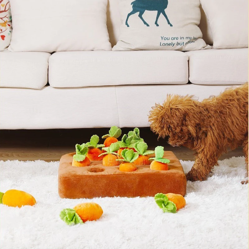 Креативный коврик для жевания домашних животных в форме моркови рыба овощное