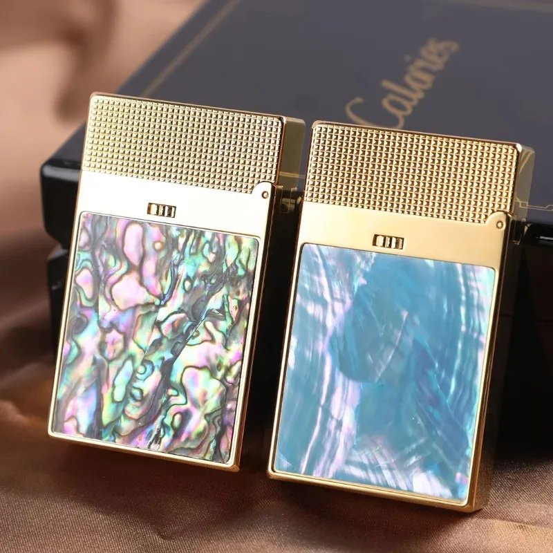 Фото Зажигалка Calories Double Fire Sound Lighter Caibei, надувная, ветрозащитная, прямого пламени, высококачественная, оригинальная, с двойным переключением пламени, подарочная. №5