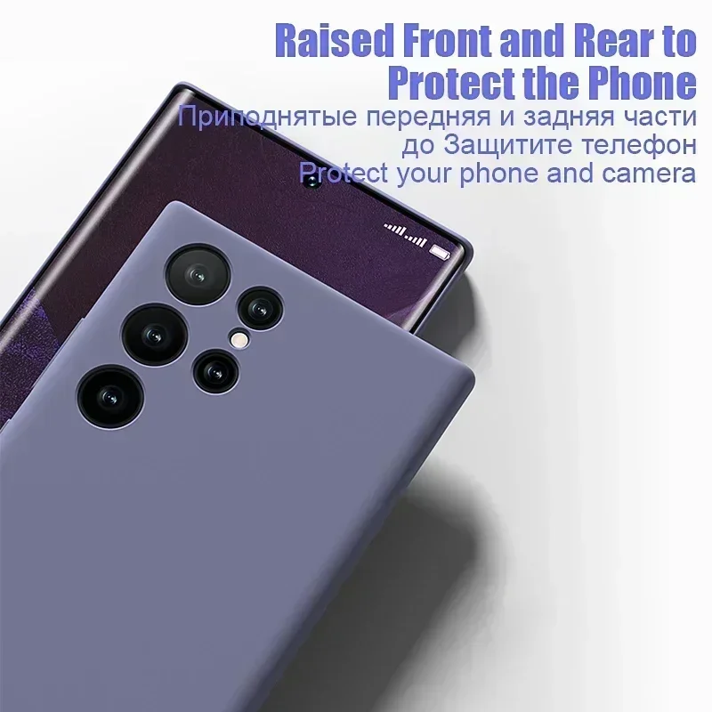 Фото Оригинальный жидкий силиконовый чехол для Samsung Galaxy S23 S22 S21 Ultra Plus S20 Fe A53 A52, противоударные чехлы, аксессуары для телефонов №3