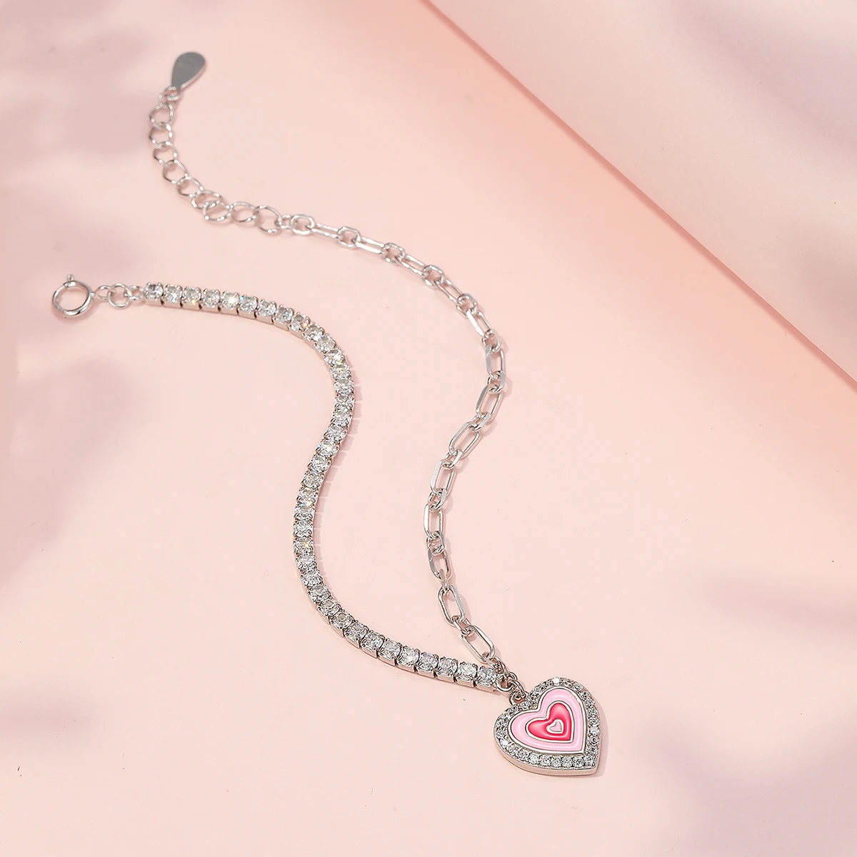 Роскошный браслет-цепочка из стерлингового серебра 925 пробы великолепный и