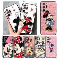mickey mouse animation for samsung a73 a70 a20 a10 a8 a03 note 20 10 9 ultra lite plus f23 m52 m21 j7 j6 black phone case