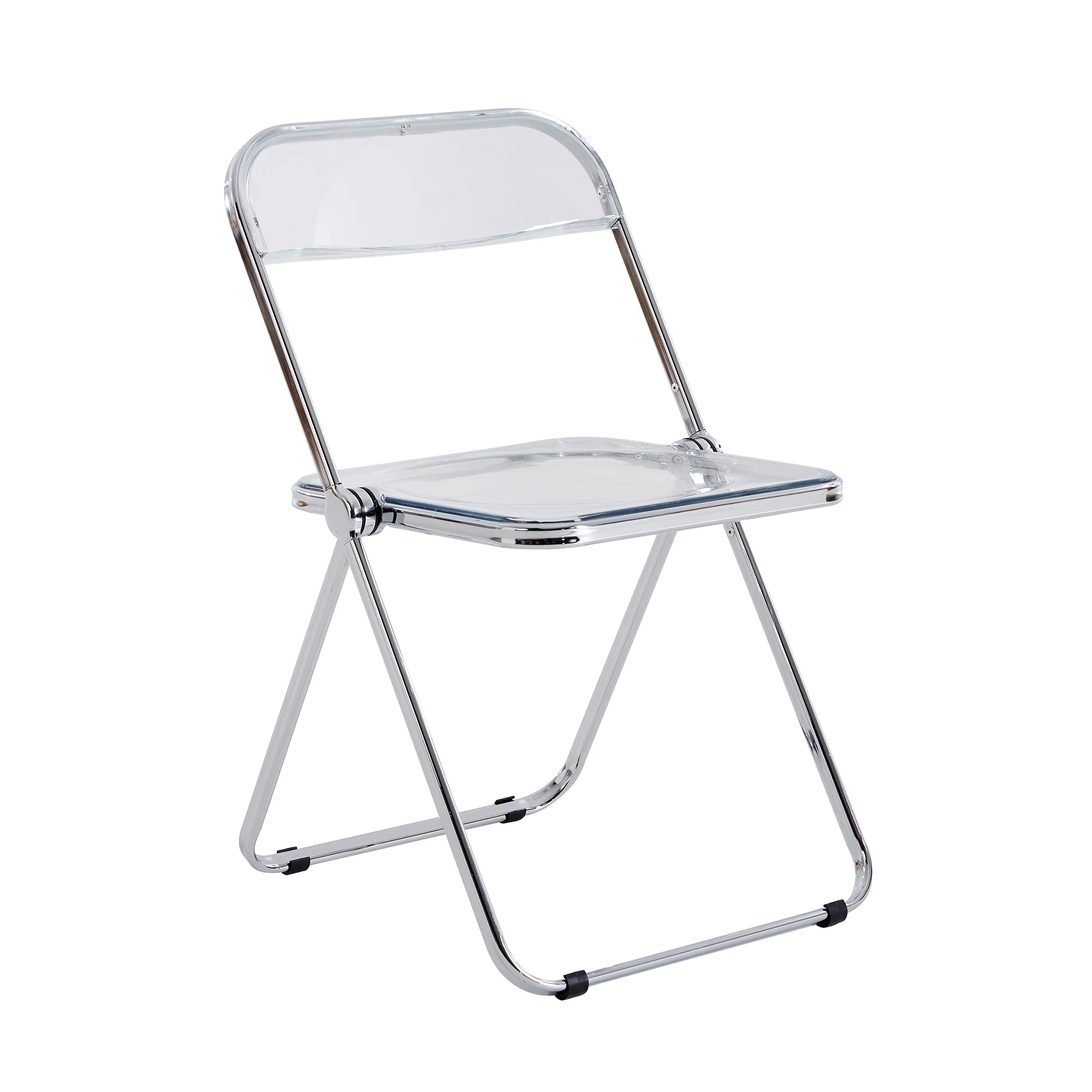 Pc Plastic Living Room Seat Chrome Frame Dining Room Armless Home Comfortable Event Chair