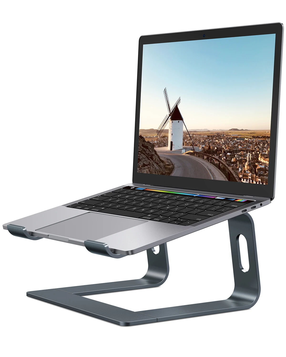 

Vertical Laptop Stand Rack Ergonomic Aluminum Laptop Computer Stand Laptop Riser Notebook Holder Stand for Macbook Pro Support