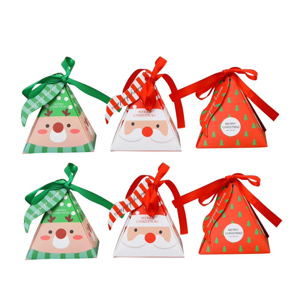 

Christmas Boxes Gift Box Favors Packingsmall Candy Paper Packaging Baking Party Treat Goodie