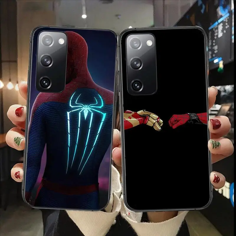 

spiderman iron Man soft Phone case For Samsung Galaxy S30 s21 fe s20 s7 s5 s8 Plus s9 s10 s10e s21 Ultra Note 10 lite Phone cove