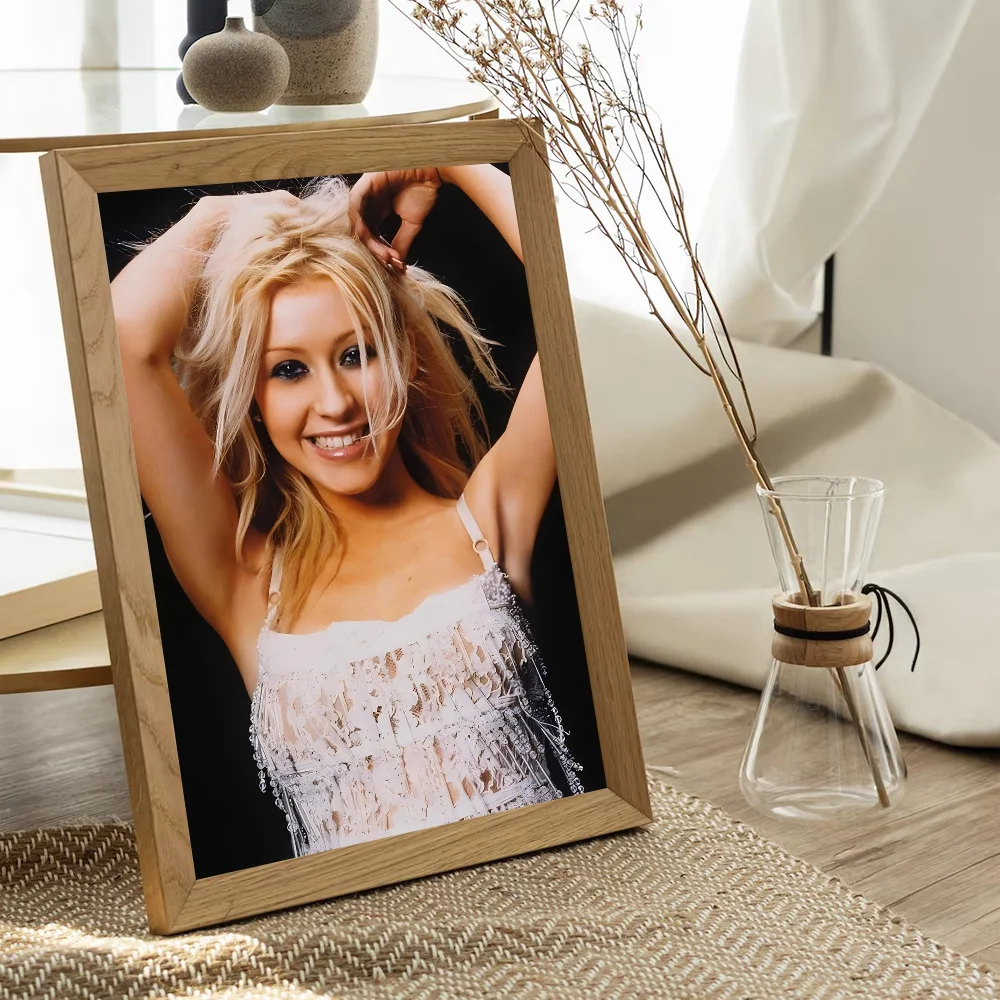 Christina Aguilera Singer Classic Vintage Posters Whitepaper Prints Artwork Kawaii Room Decor