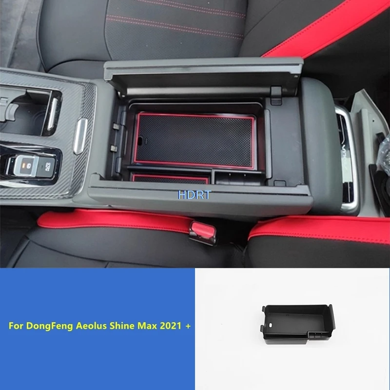 

Стайлинг автомобиля, центральная консоль, подлокотник, ящик для хранения, контейнер, органайзер, чехол для лотка для DongFeng Aeolus Shine Max 2021 +