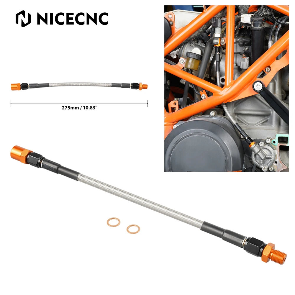 

NiceCNC Teflon Oil Pressure Hose For Husqvarna 701 SUPERMOTO ENDURO 2016-2022 For KTM 690 SMC R ENDURO R 2012-2022 2021 2020 019