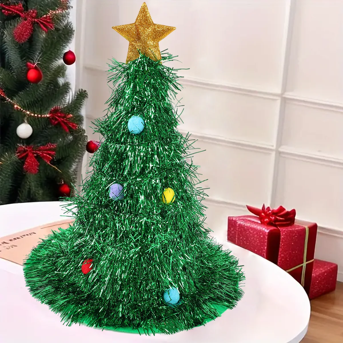 Креативная Рождественская Шапка Для Девочек Праздничный Головной Убор Эльфа С