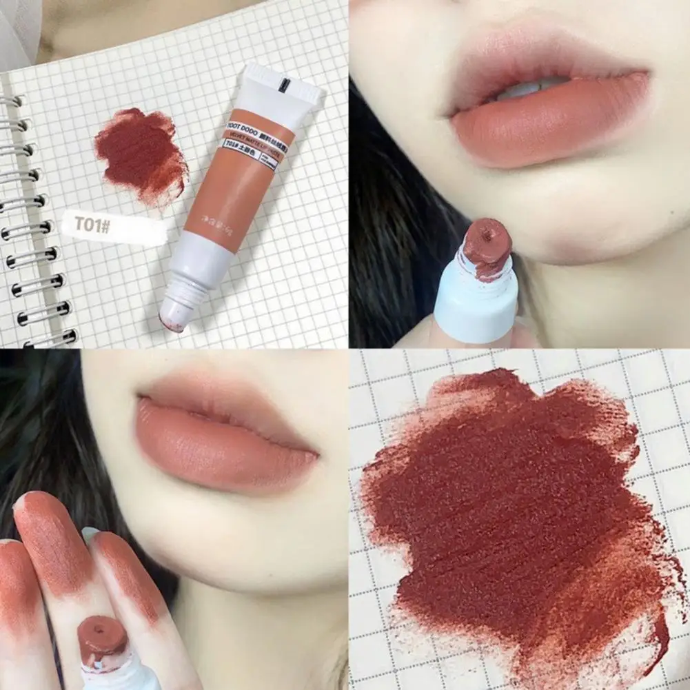 

Elegant 6g Delicate Makeup Cosmetics Lip Gloss Nude Color Lip Paste Natural for Women