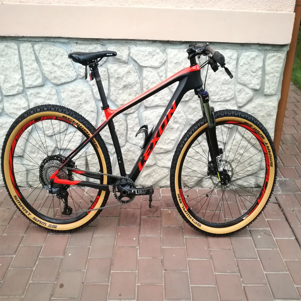 2022 Lexon MTB Carbon Frame 29er 2.35 Tire Susper Light Mountain Bicycle Frameset BOOST 148 12mm 15/17/19inch Bike Frame