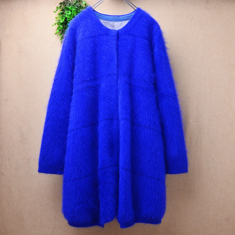 Плотный женский весенне-зимний Кардиган с длинным рукавом из меха норки