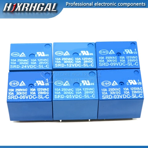 Реле SRD-03VDC-SL-C HJXRHGAL