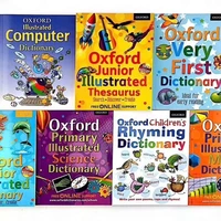 7 booksset english books childrens enlightenment picture dictionary oxford very first dictionary junior early livros new 2021