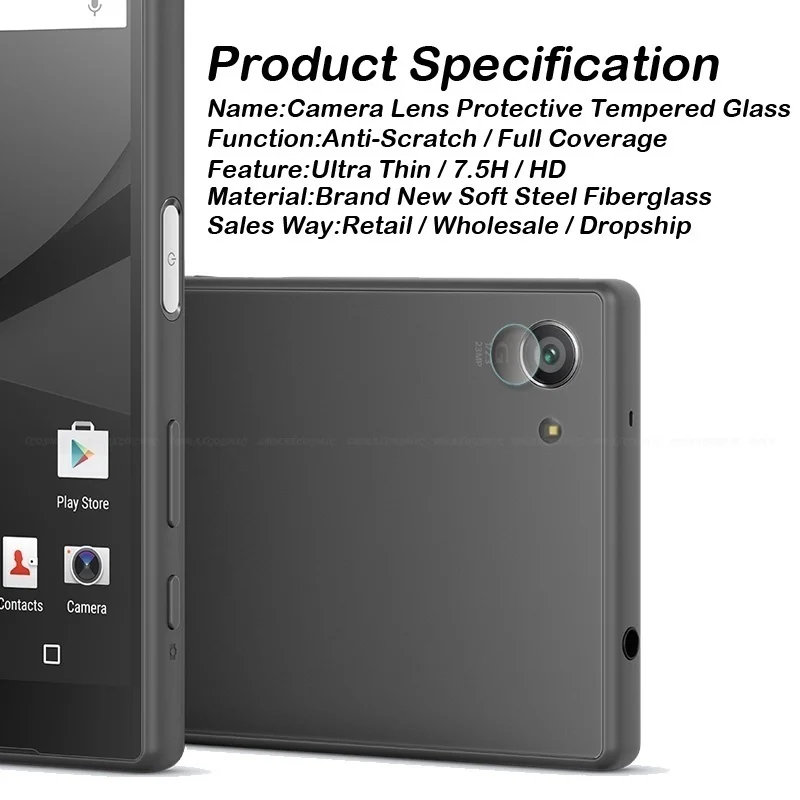 Фото 3 шт./партия, защитная пленка для объектива камеры Sony Xperia Z5 Z4 Z3 Z2 Z1 Z Compact Premium E5 M4 M5 №2