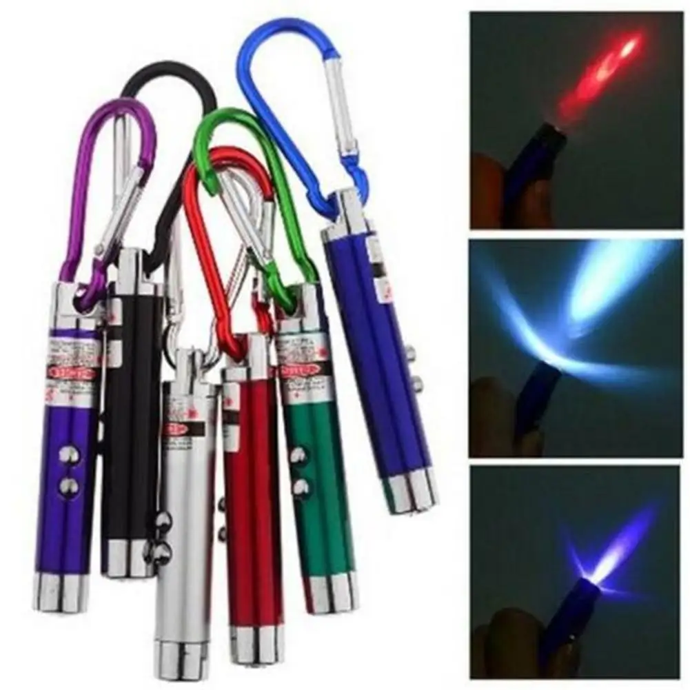 

Aluminum Alloy 3-in-1 LED Mini Flashlight Lightweight Ultraviolet Money Detector Lamp Keychain Outdoor Emergency Tools