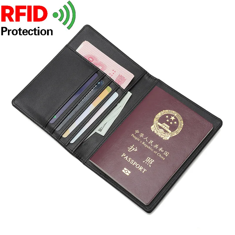 PU Rifd wallet Multifunction Passport Cover Travel Accessories ID Bank Credit Card Bag Women Business Holder | Багаж и сумки