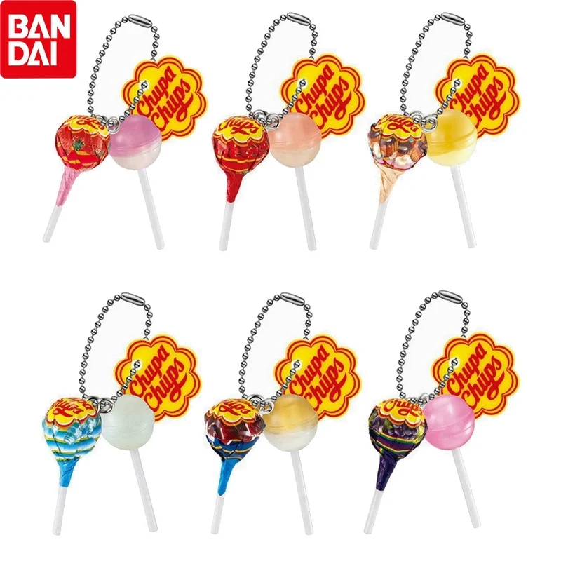 

BANDAI Chupa Chups Lollipop Pendant Mini Simulation Gashapon Action Figure Keychain Pendant Collectible Toys Kids Gifts Genuine