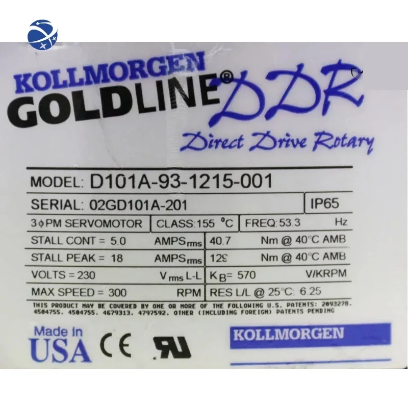 C1923 ПОВОРОТНЫЙ СЕРВОМОТОР ДЛЯ ПРЯМОГО ПРИВОДА KOLLMORGEN GOLDLINE D101A-93-1215-001