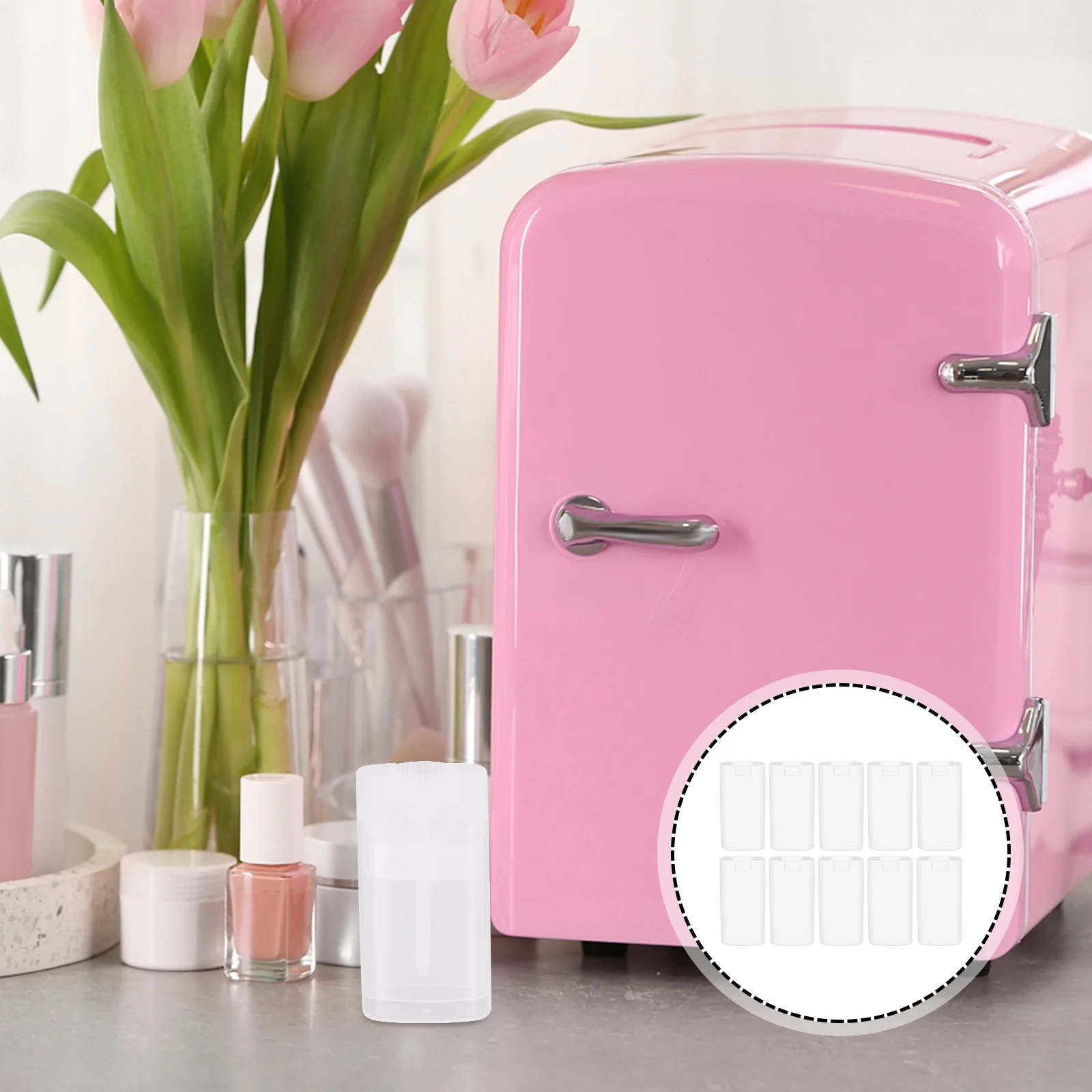 

10pcs Plastic Cream Sub Bottles Multipurpose Refillable Cream Sub Pack Bottles