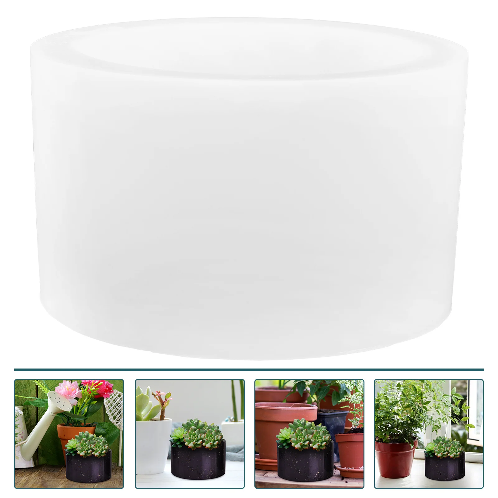 Силиконовые формы эпоксидные для цветочных горшков цилиндр растение в горшке