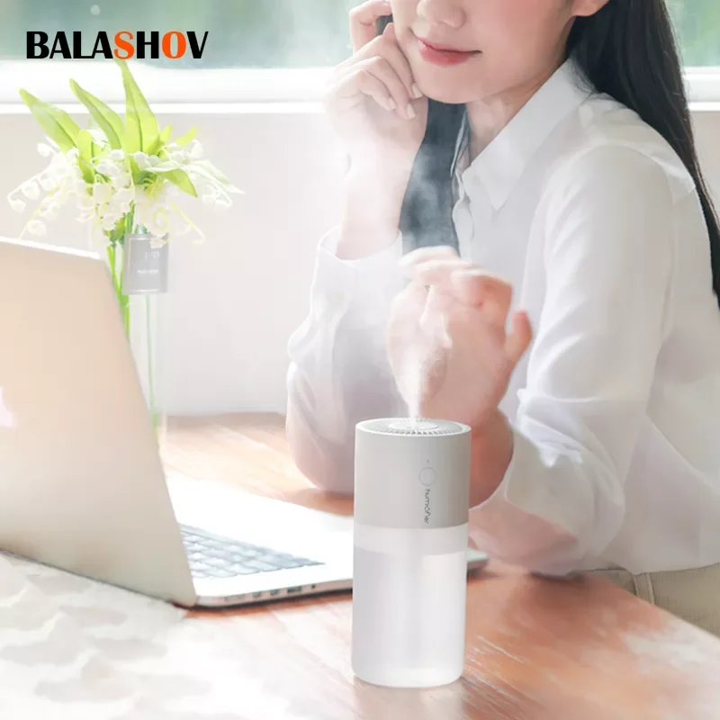300mL  Mini Humidifier Air Purifier Essential Oil Diffuser USB LED Lights Humidifiers Mist Maker For Car Home Office