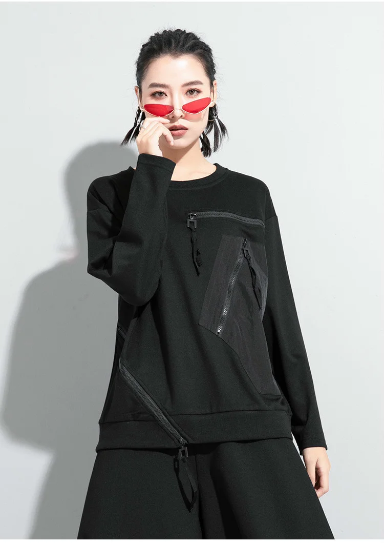 

Европейские дизайнерские женские модные черные футболки, женские свободные футболки в стиле панк, Женская Повседневная винтажная Роскошная уличная одежда