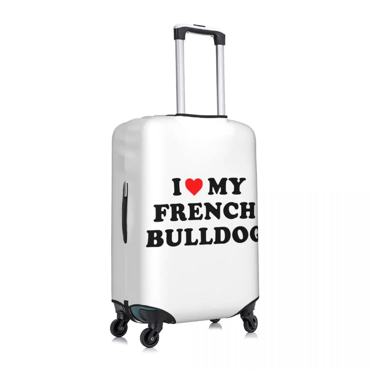 Чемодан на заказ с надписью I Love My French Bulldog 22 эластичный для путешествий Защитные