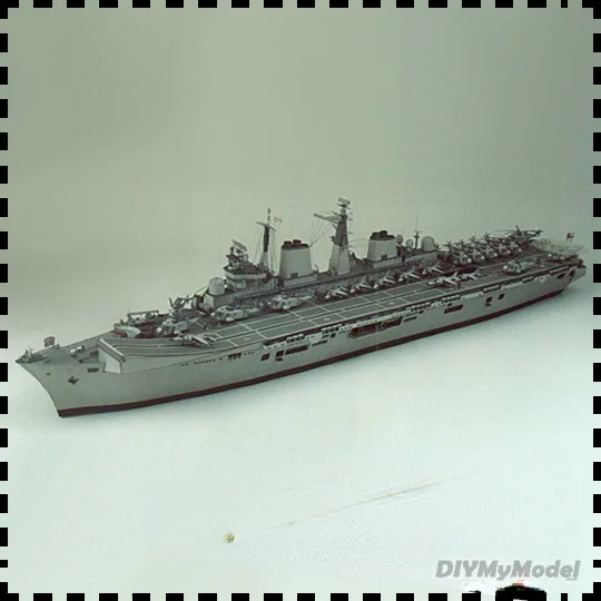 

DIYMyModeI British aircraft carrier invincible 1:400 DIY Handcraft Paper Model KIT Handmade Toy Puzzles Gift Movie prop