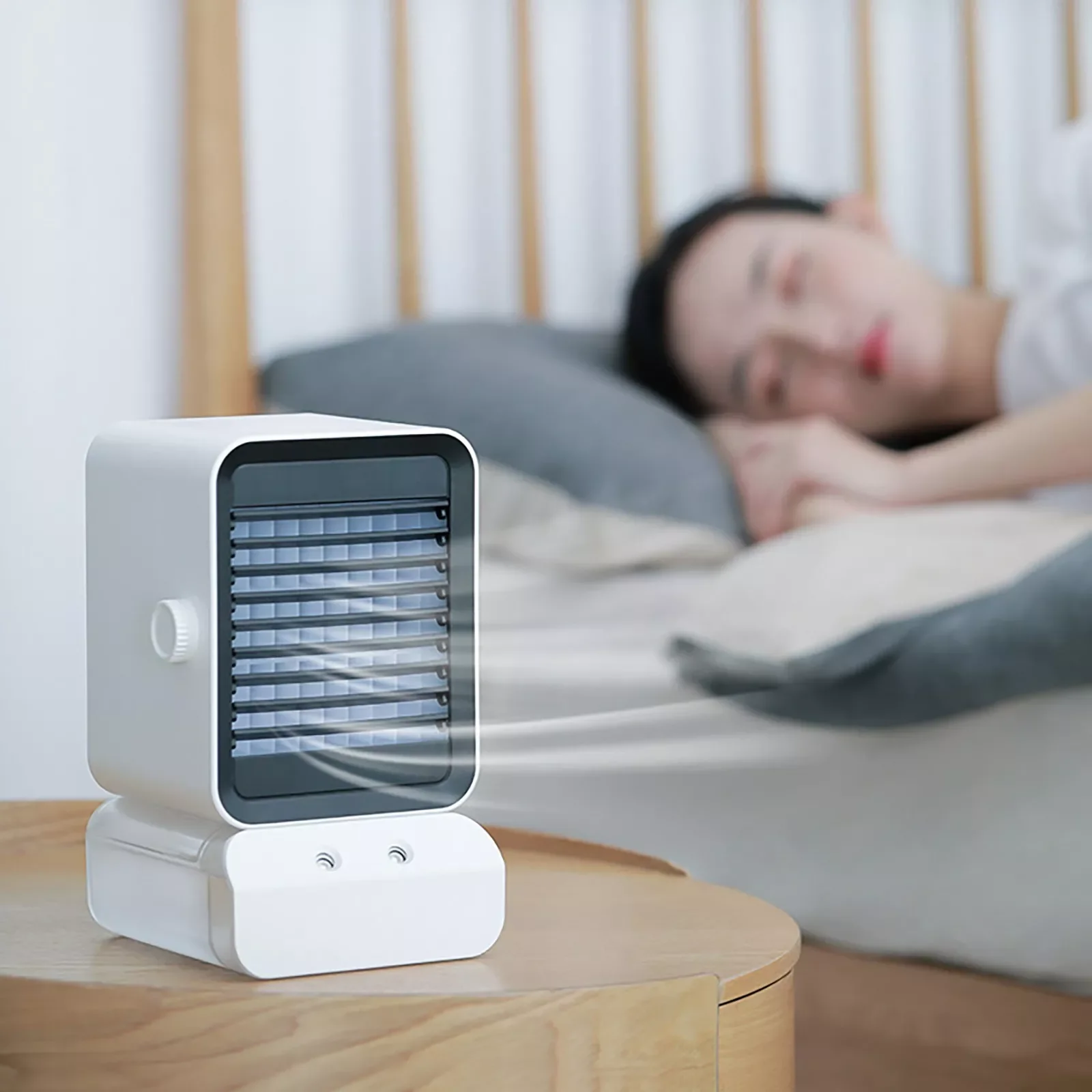 

NEW2023 Home Mini Air Conditioner Portable Air Cooler Usb Air Conditioner Humidifier Water Cooling Fan Evaporative Spray Humidif