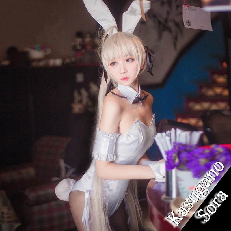 

Kasugano Sora Cosplay Costume Bunny Girl Yosuga No Sora Sky of Connection Japanese Cosplay Costumes for Women