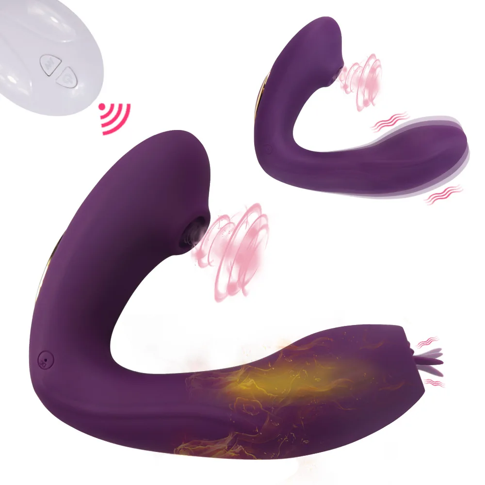 Носимый сосающий вибратор лижущий язык нагревающийся точка G Стимулятор клитора