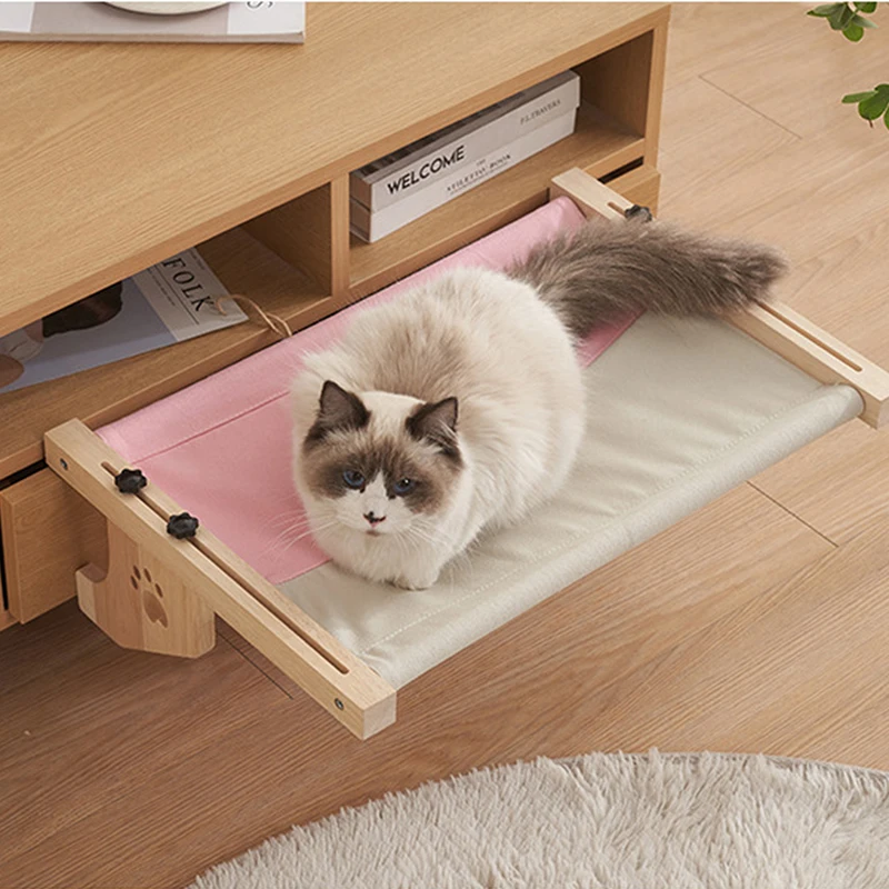 

Универсальный кошачий маленький ковер, подвесная кровать, легко моющийся деревянный монтажный гамак, подвесная кровать для домашних животных