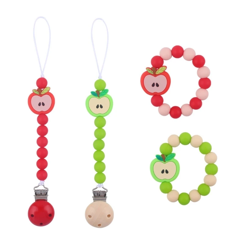 Pacifier Clip Holder Silicone Pacifier Chain BPAFree Teether Clip Soother