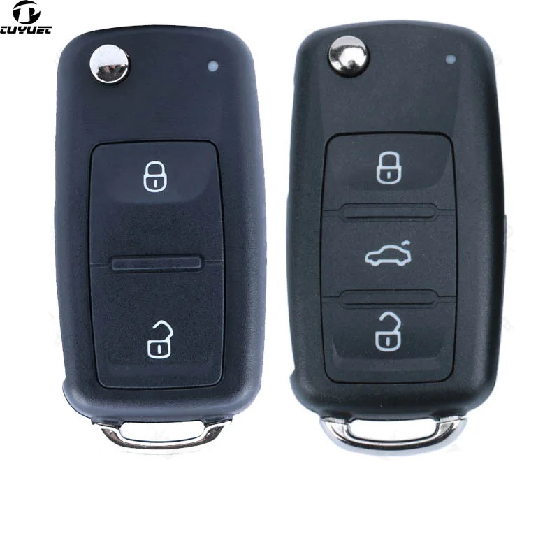 

2 3 Buttons Flip Folding Remote Key Shell For New Skoda Octavia Elite Superb FOB Blank Key Case