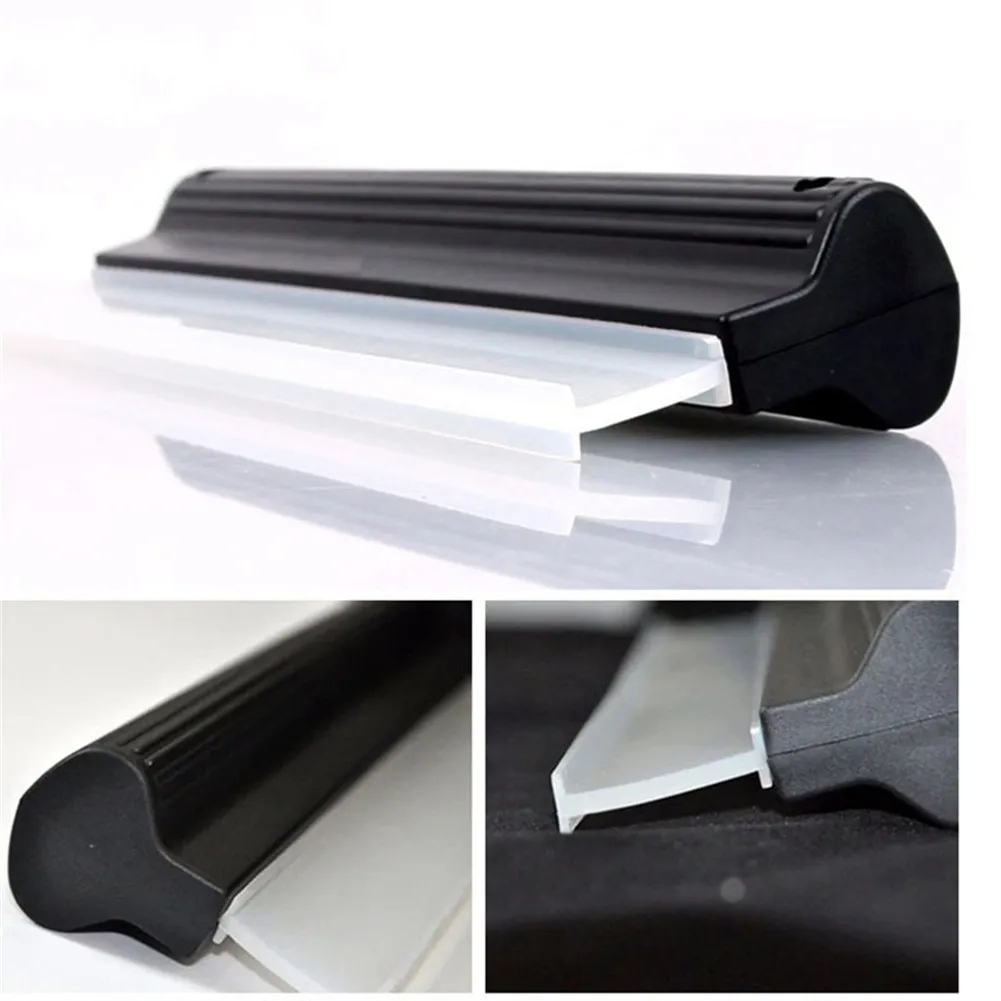 

Black Soft Silicone Water Wiper Handy Squeegee Car Wrap Tools Window Drying Blade Clean Scraping Film Scraper Tool