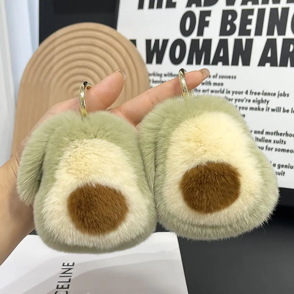 

Gifts Bag Ornaments Metal Ring Avocado Car Accessories Women Bag Pendant Hanging Doll Model Key Holder Korean Style Key Chain