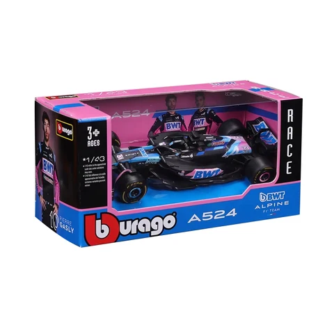 Burago 1:43 Alpine F1 Team A524 2024 металлическая модель автомобиля