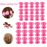 perm easy use practical hair styling tools 40pcs mushroom hairstyle roller silicone women sleeping bell curler hair tools