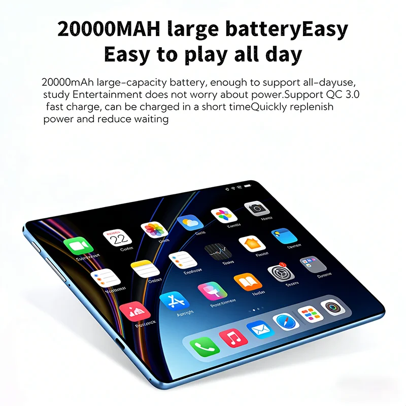 Фото 2026 12-дюймовый планшет iPad Air Pro 5G 24 ГБ + 2T 20000 мАч Snapdragon 8Gen3 Android 16 5G Dual SIM GPS WIFI Оригинальный планшет android №3